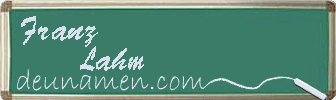 Franz Lahm Visitenkarte
